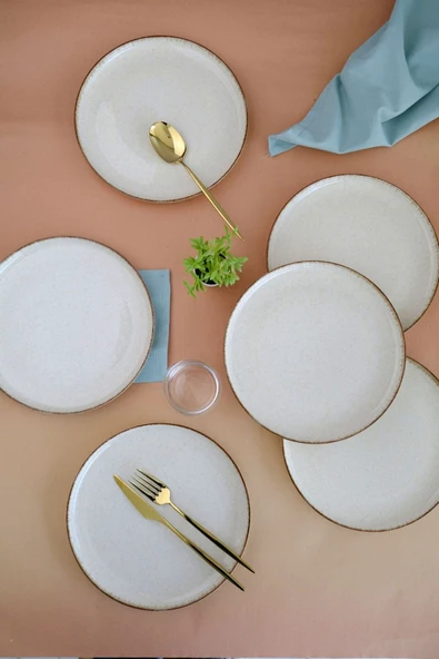 Kütahya Porselen Moderna Servis Tabağı Tarçın 24cm 6 lı ürün görseli 1