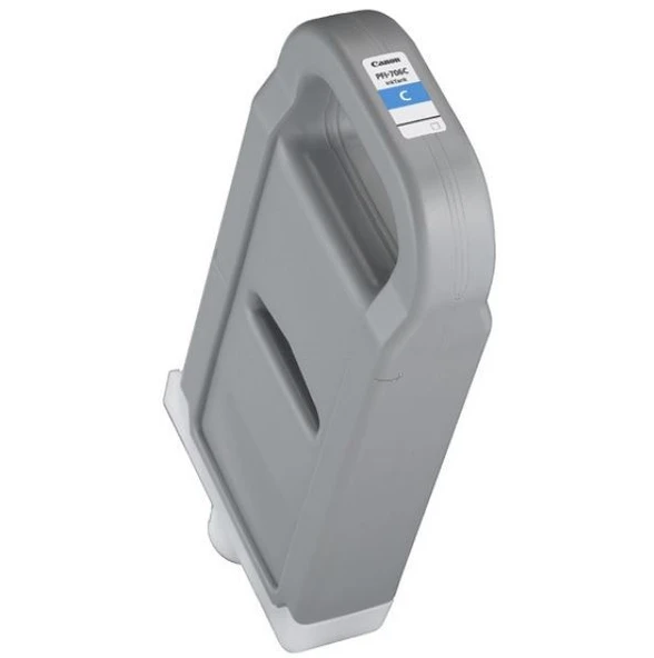 Feyza Bilişim Canon PFI-706 C (Cyan) Mavi Plotter Orijinal Mürekkep Kartuş 700 ml. (6682B001) - Resim 2