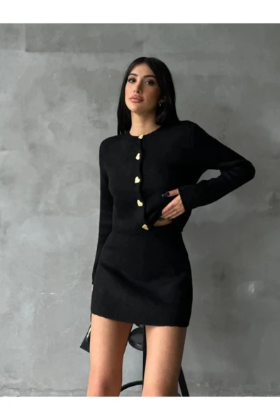 KALP DÜĞMELİ ETEKLİ Triko Takım, Alt Üst Takım - 7