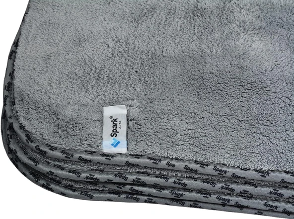 Spark 2316 Mikrofiber Peluş Oto Kurulama Bezi 60x90 cm 800 GSM - Yüksek Emicilik