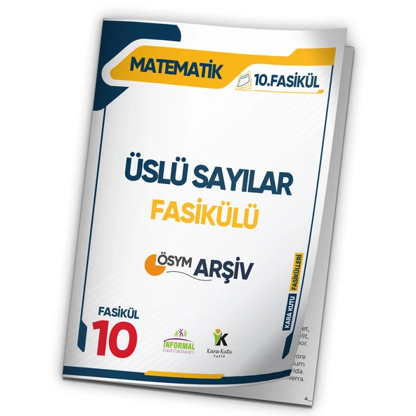 2025 TYT Matematik Kara Kutu Üslü Sayılar ÖSYM Çıkmış Soru Bankası Modüler Set Çözümlü 10.Fasikülü