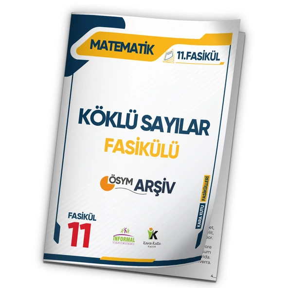 2025 TYT Matematik Kara Kutu Köklü Sayılar ÖSYM Çıkmış Soru Bankası Modüler Set Çözümlü 11.Fasikülü