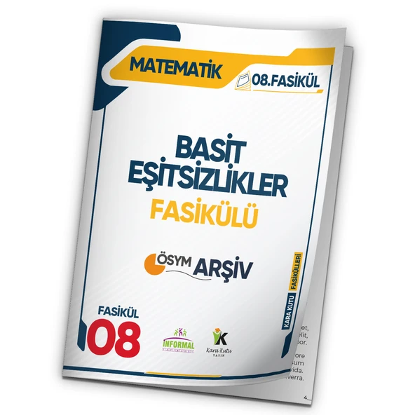 2025 YKS-TYT Matematik Kara Kutu Basit Eşitsizlikler ÖSYM Çıkmış Soru Modüler Set Çözümlü 8.Fasikülü