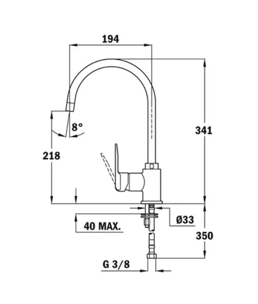 TEKA SP 995 KROM INOX YÜKSEK BAŞLIKLI MUTFAK EVİYE BATARYASI - Resim 2