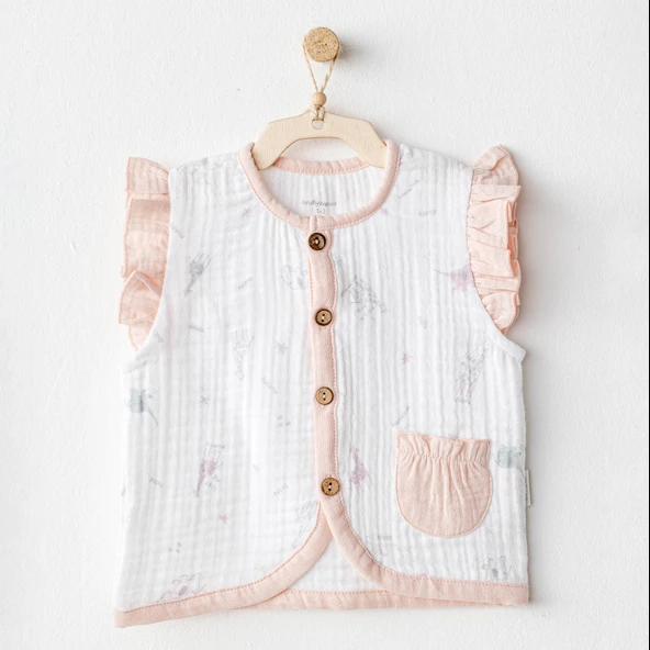 Andywawa Kız Bebek Müslin Yelek - Resim 2