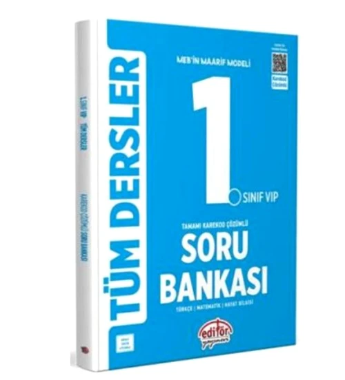 Editör 1.Sınıf Tüm Dersler Soru Bankası ürün görseli