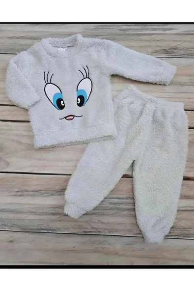 Peluş,yumoş Civciv Takım,polar Takım,kışlık Çocuk Takım,çocuk Peluş Takım - 3