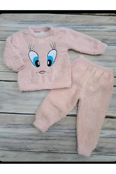 Peluş,yumoş Civciv Takım,polar Takım,kışlık Çocuk Takım,çocuk Peluş Takım - 7