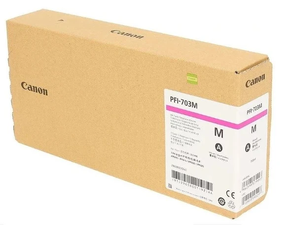 Feyza Bilişim Canon PFI-703 M (Magenta) Kırmızı Plotter Orijinal Mürekkep Kartuş 700 ml. (2965B001) ürün görseli