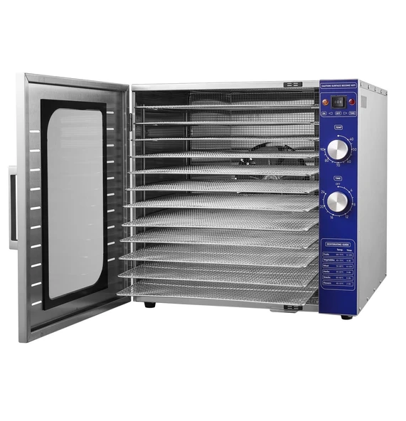 Dalle SS-12J Meyve-Sebze Kurutma Fırını Çift Katmanlı 12 Tepsili - 4