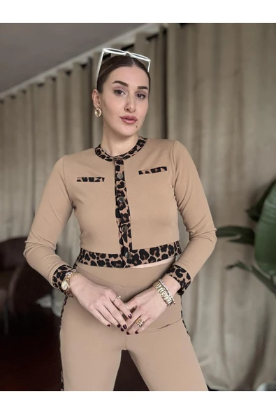 LEOPAR ŞERİTLİ ALT ÜST TAKIM - 6