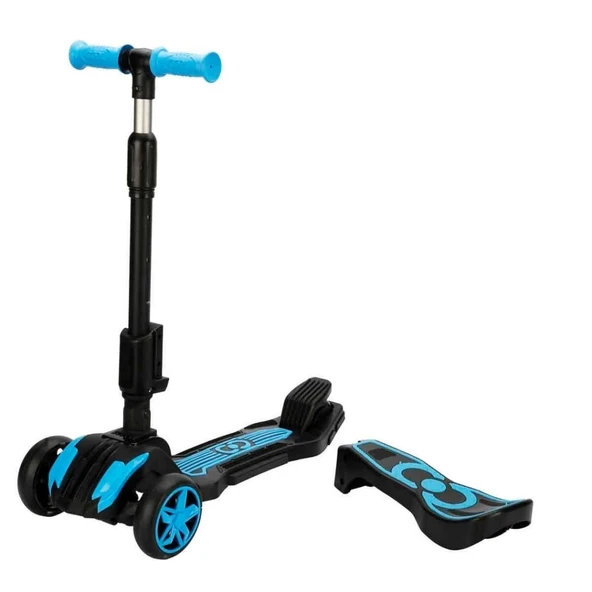 Nessiworld Combo 3 Tekerlekli Katlanabilir Işıklı Oturaklı Scooter