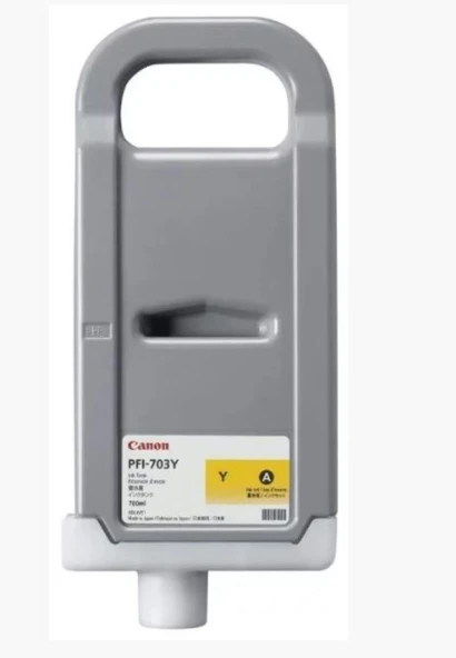 Feyza Bilişim Canon PFI-703 Y (Yellow) Sarı Plotter Orijinal Mürekkep Kartuş 700 ml. (2966B001) ürün görseli
