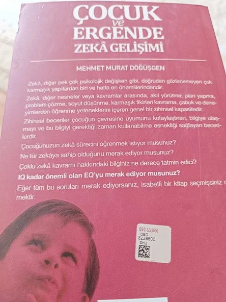 Çocuk ve Ergende Zeka Gelişimi Mehmet Murat Döğüşgen  EKİNOKS YAYIN GRUBU - 2
