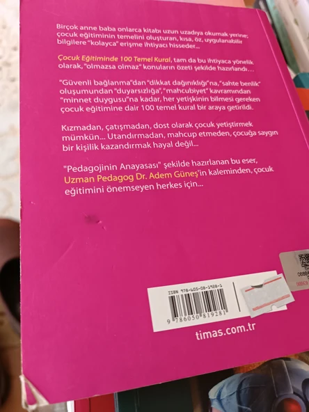 Çocuk Eğitiminde 100 Temel Kural Pedagog Adem Güneş TİMAŞ YAYINLARI - 3
