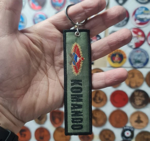 Komando Nano Örme Anahtarlık - Kumaş Anahtarlık - Mavi Bere - Korku Nedir Bilmeyiz - 4