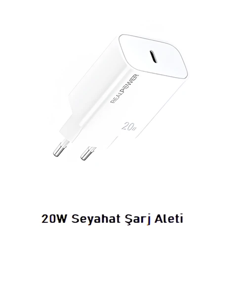 Realpower 20W Seyahat Şarj Aleti Type-C