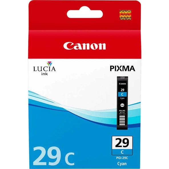 Tonersepeti Canon PGI-29 C  Mavi Kartuş