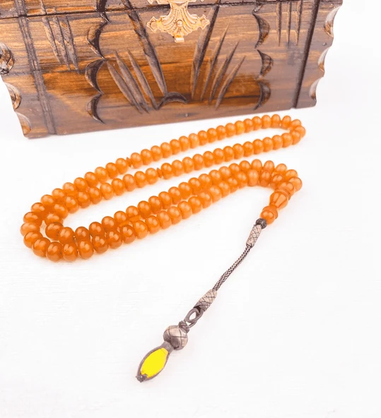 925 Ayar Gümüş Püsküllü 99'Luk Kuka Namaz Tesbihi ürün görseli 1