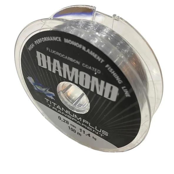 Bauer Diamond Titanium Plus 0.28 mm 100 mt Makara Misina - Renk: Füme 11,04 kg - 2