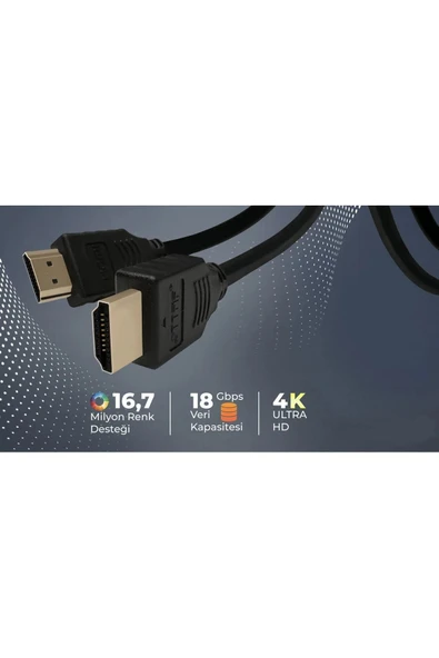 Ttaf Hdmi 2.0 4k Ultra Hd 60 Hz Ses Ve Görüntü Aktarım Kablosu 3 Metre - 3