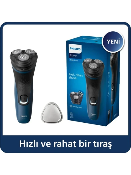 Philips 1000 Serisi Tıraş Makinesi-Sıfır Tıraş,Su Geçirmez,Esnek Başlık S1134/00