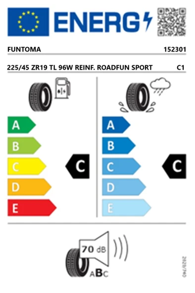 Funtoma 225/45 ZR19 TL 96W REINF. ROADFUN SPORT Yaz Lastiği (Üretim Tarihi:2025) - Resim 2