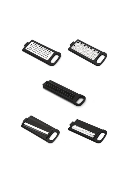 Quick Dicer Fonksiyonel Çok Amaçlı Çelik Bıçaklı Siyah Rende - 3