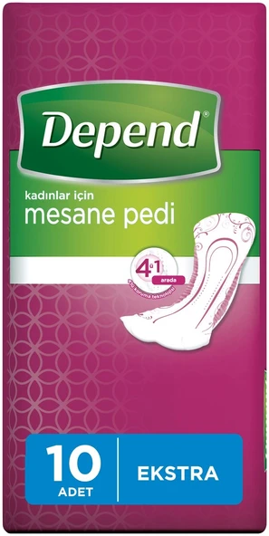 Depend Mesane Pedi Kadın Ekstra (İç adet 10 Lu) Tekli Pk