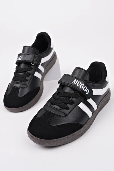 Muggo DUDLEY Günlük Ortopedik Bağcıklı Ve Cırtlı Çocuk Sneaker Spor Ayakkabı - 9