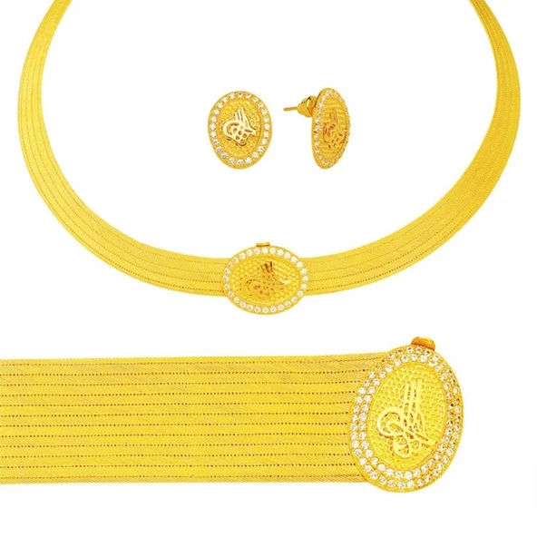 13 Sıra Tuğralı 22 Ayar Trabzon Hasır Set S22-04