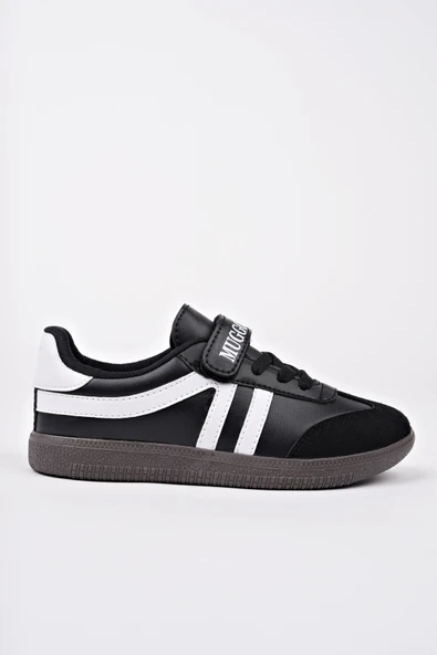 Muggo DUDLEY Günlük Ortopedik Bağcıklı Ve Cırtlı Çocuk Sneaker Spor Ayakkabı - 12