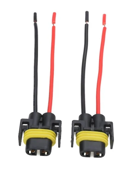 H8 - H9 - H11 AMPUL SOKET TAKIMI KABLOLU 2 ADET - Resim 2