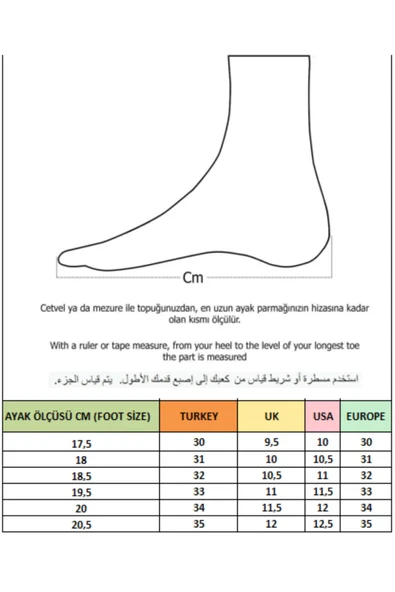Muggo DUDLEY Günlük Ortopedik Bağcıklı Ve Cırtlı Çocuk Sneaker Spor Ayakkabı - 7