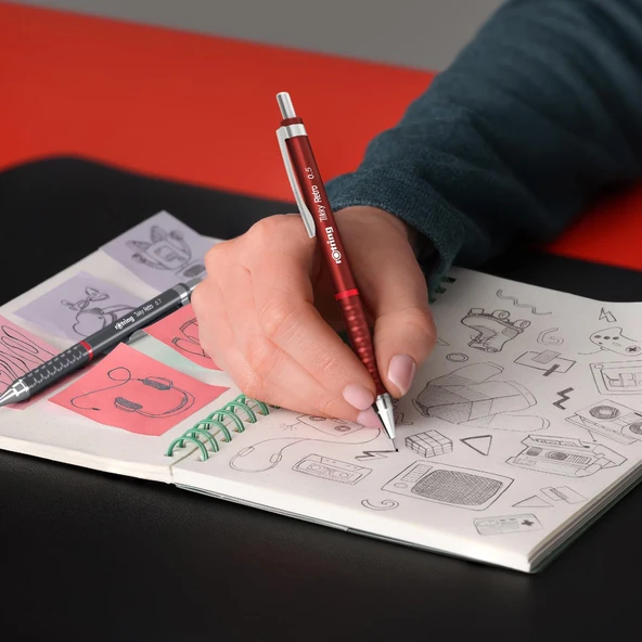 Rotring Retro Versatil Uçlu Kalem Uç-Silgi 3 lü Okul Seti 0.5 - 8