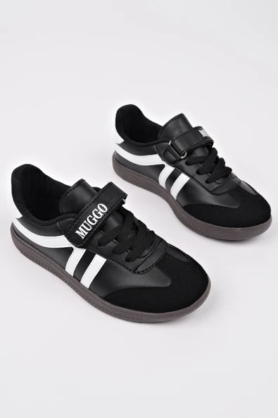 Muggo DUDLEY Günlük Ortopedik Bağcıklı Ve Cırtlı Çocuk Sneaker Spor Ayakkabı - 10