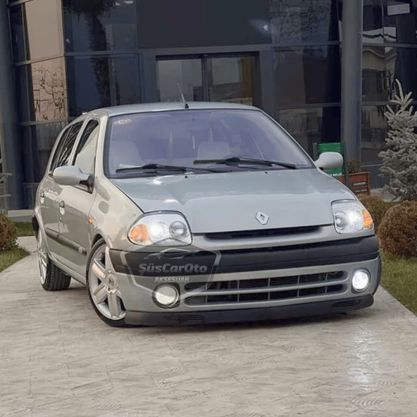 Renault Clio Symbol Hb&Sedan 1998-2002 Uyumlu Üniversal V2 Laguna Lip Esnek Ön Lip 2 Parça Tampon Altı Dil Karlık Ön Ek - 5