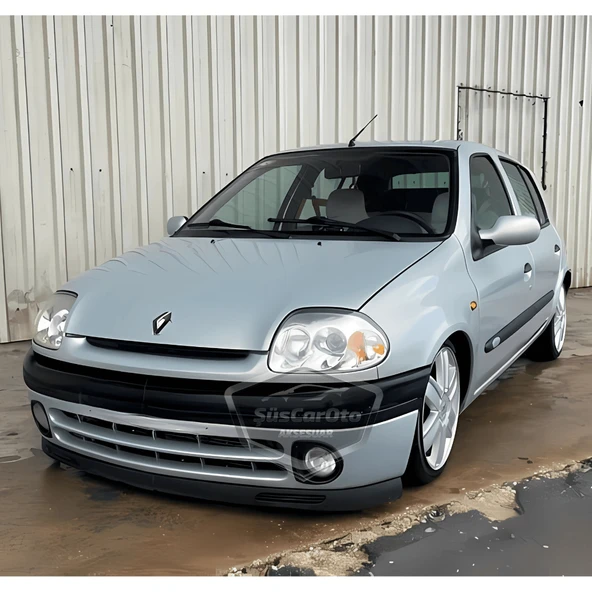 Renault Clio Symbol Hb&Sedan 1998-2002 Uyumlu Üniversal V2 Laguna Lip Esnek Ön Lip 2 Parça Tampon Altı Dil Karlık Ön Ek - 4