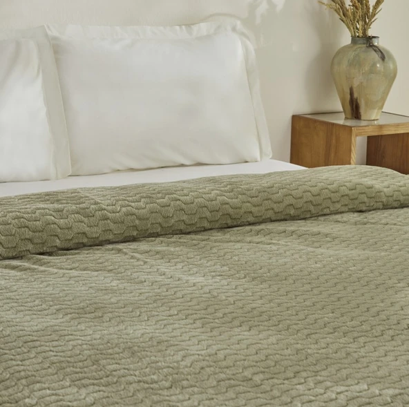 Karaca Home Raunda Mint Çift Kişilik Weelsoft Battaniye - 2