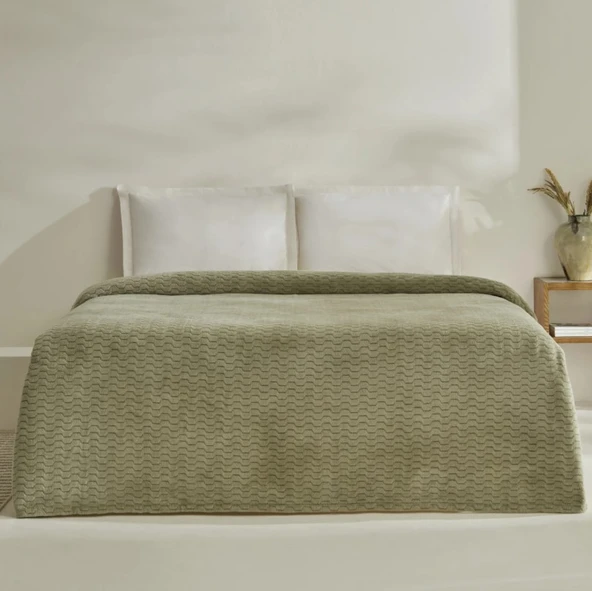 Karaca Home Raunda Mint Çift Kişilik Weelsoft Battaniye