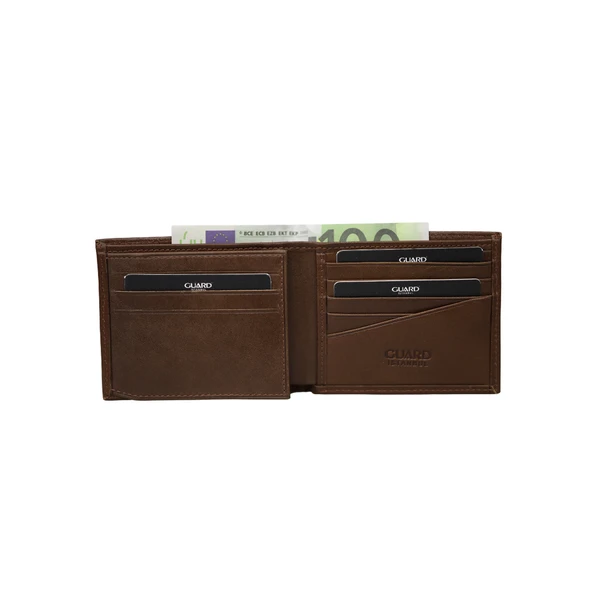 Guard Taba Hakiki Deri Yatay Model Klasik Erkek Cüzdanı - GRD250322WT1834 - Resim 2