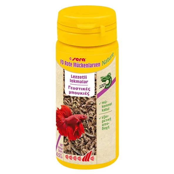 Sera Kan Kurdu Fd Bloodworms Rote Mückenlarven 50 Ml