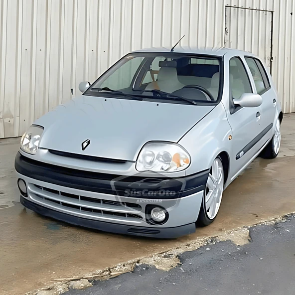 Renault Clio Symbol Hb&Sedan 1998-2002 Uyumlu Üniversal V2 Laguna Lip Esnek Ön Lip 2 Parça Tampon Altı Dil Karlık Ön Ek - 3