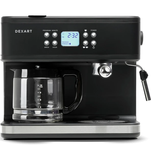 Dexart DX-1341 Home Barista 3-in-1 Filtre Kahve & Espresso Makinesi