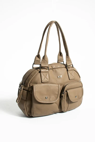 571 collections Suni Deri Omuz Çantası Vizon (Model: 571-13-10N) - Resim 4