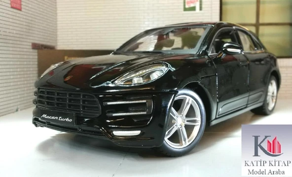 Burago Porsche Macan 1/24 Siyah Model Araba ürün görseli 1