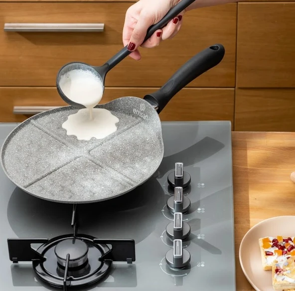 Emsan Rosa 26cm Granit Waffle Tavası - 3