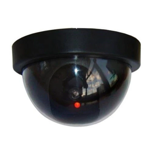 Caydırıcı Sinyal Işıklı Dome Plastik Güvenlik Kamerası
