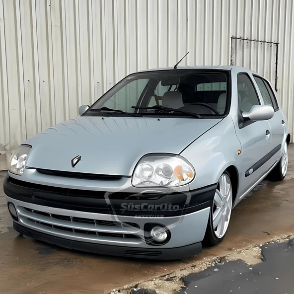 Renault Clio Symbol Hb&Sedan 1998-2002 Uyumlu Üniversal V2 Laguna Lip Esnek Ön Lip 2 Parça Tampon Altı Dil Karlık Ön Ek - 6