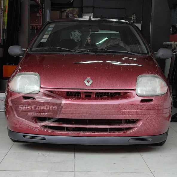 Renault Clio Symbol Hb&Sedan 1998-2002 Uyumlu Üniversal V2 Laguna Lip Esnek Ön Lip 2 Parça Tampon Altı Dil Karlık Ön Ek - 1